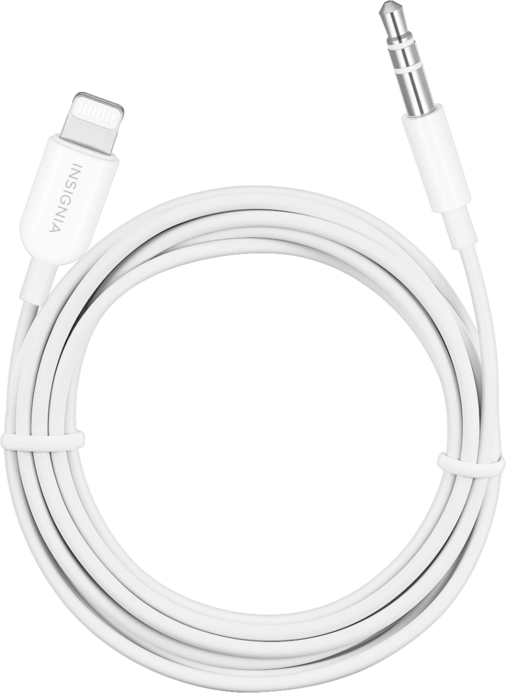 Alt View 14. Insignia™ - 6' Lightning to 3.5 mm Audio Cable - White.