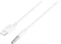 Insignia™ - 3' Lightning to 3.5 mm Audio Cable - White - Front_Zoom