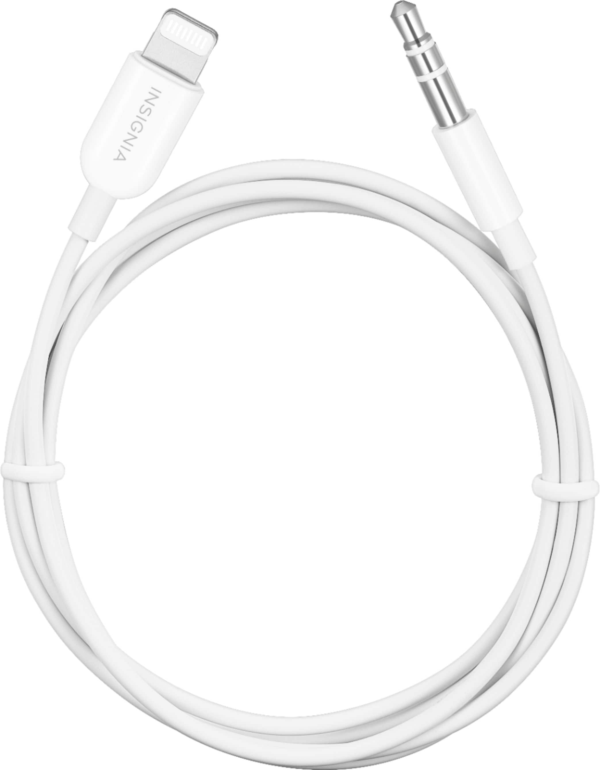 Alt View 14. Insignia™ - 3' Lightning to 3.5 mm Audio Cable - White.