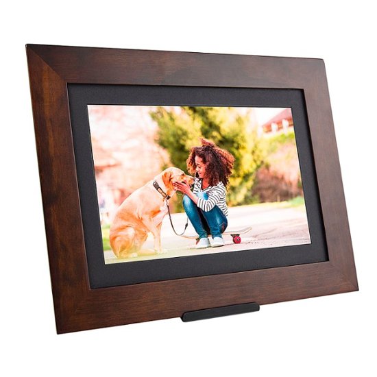 Brookstone PhotoShare Friends and Family Smart Frame 10.1" Espresso