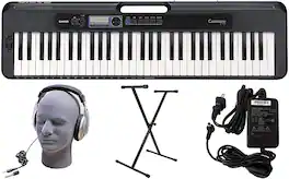 Casio - CT-S300 PPK 61-Key Premium Keyboard Pack - Black