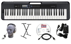 Casio - CT-S300 EPA 61-Key Premium Keyboard Package - Black - Front_Zoom