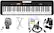 Front. Casio - CT-S200BK 61-Key Premium Keyboard Package - Black.