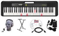 Casio - LKS250 EPA Pack with Stand, Adapter, Headphones, and Software - Black