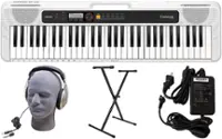 Front. Casio - CT-S250 61-Key Premium Keyboard Package - White.