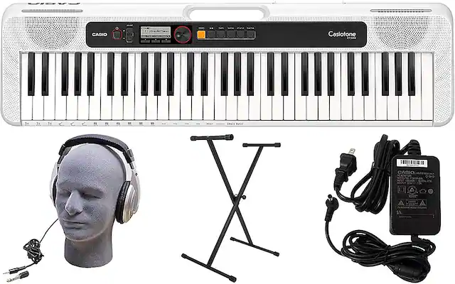 Front. Casio - CT-S250 61-Key Premium Keyboard Package - White.