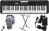 Casio - CT-S200BK 61-Key Premium Keyboard Package - Black