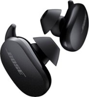 Bose - QuietComfort Earbuds True Wireless Noise Cancelling In-Ear Headphones - Triple Black - Front_Zoom