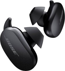 Bose - QuietComfort Earbuds True Wireless Noise Cancelling In-Ear Earbuds - Triple Black - Front_Zoom