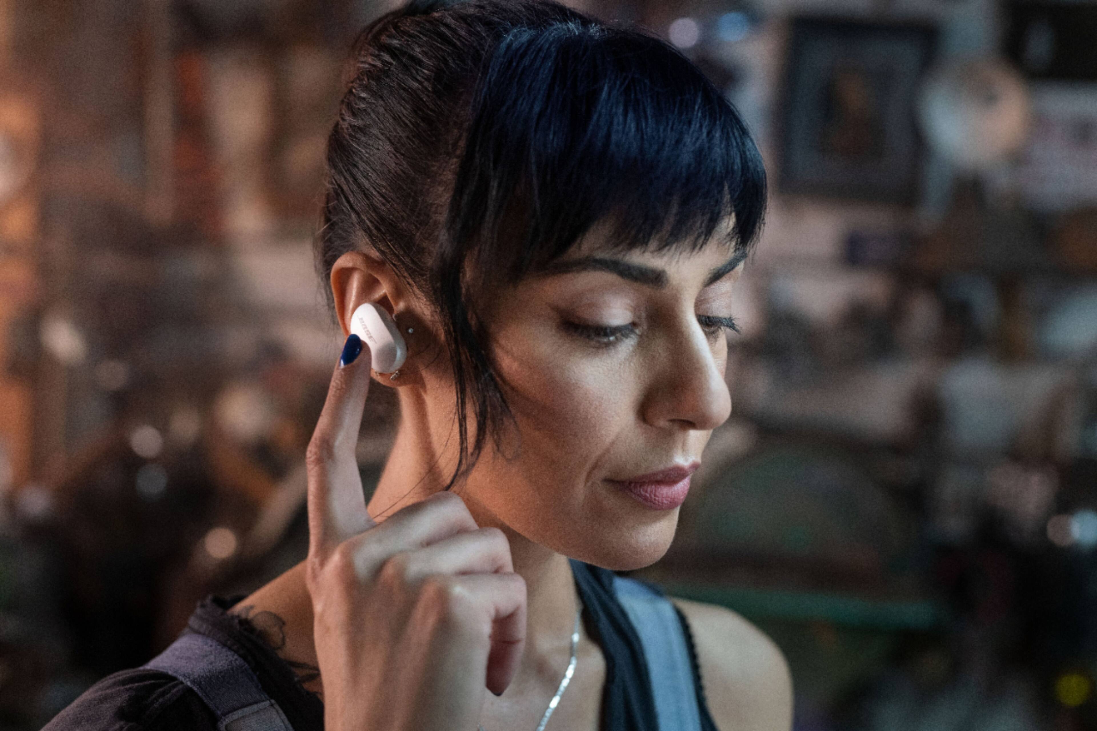 Alt View 13. Bose - QuietComfort Earbuds True Wireless Noise Cancelling In-Ear Earbuds - Soapstone.