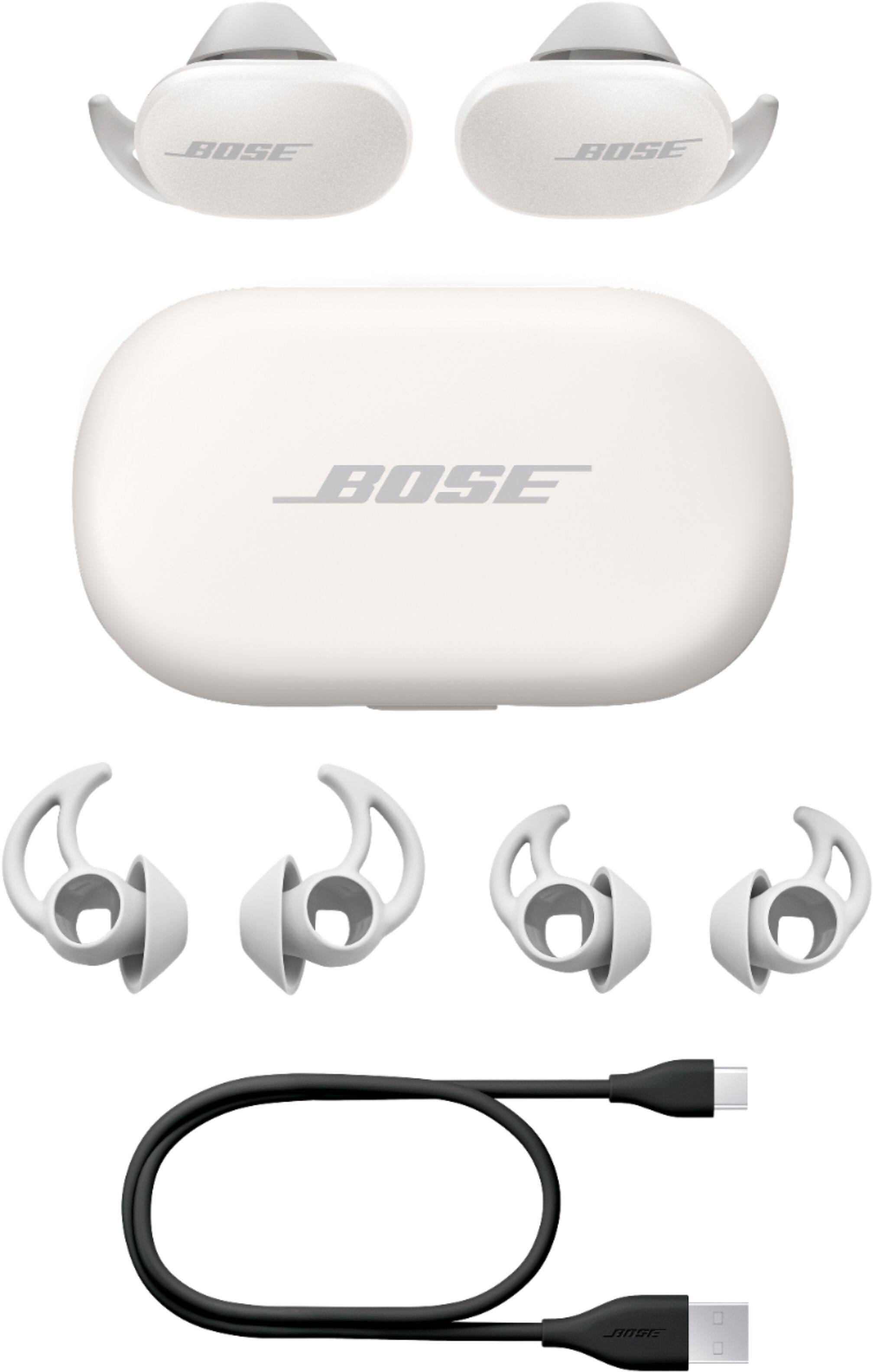 Alt View Zoom 25. Bose - QuietComfort Earbuds True Wireless Noise Cancelling In-Ear Earbuds - Soapstone.