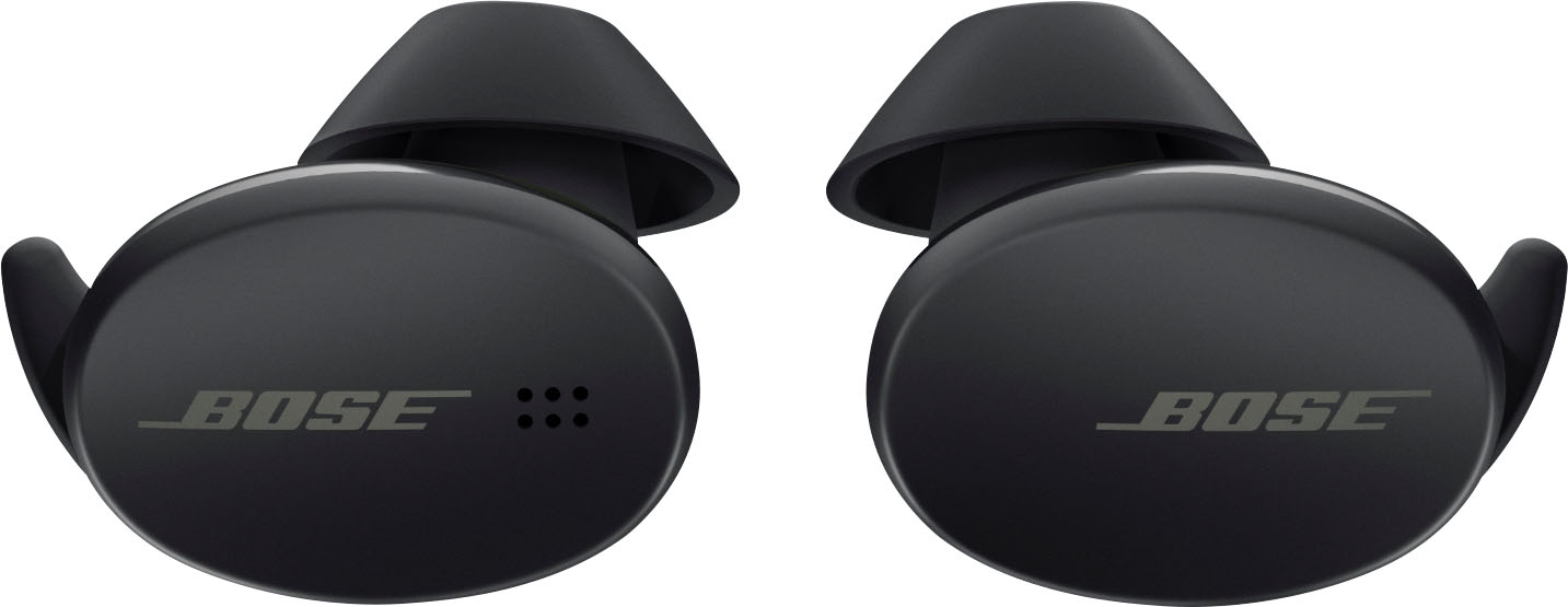 Left View: Bose - Sport Earbuds True Wireless In-Ear Earbuds - Triple Black