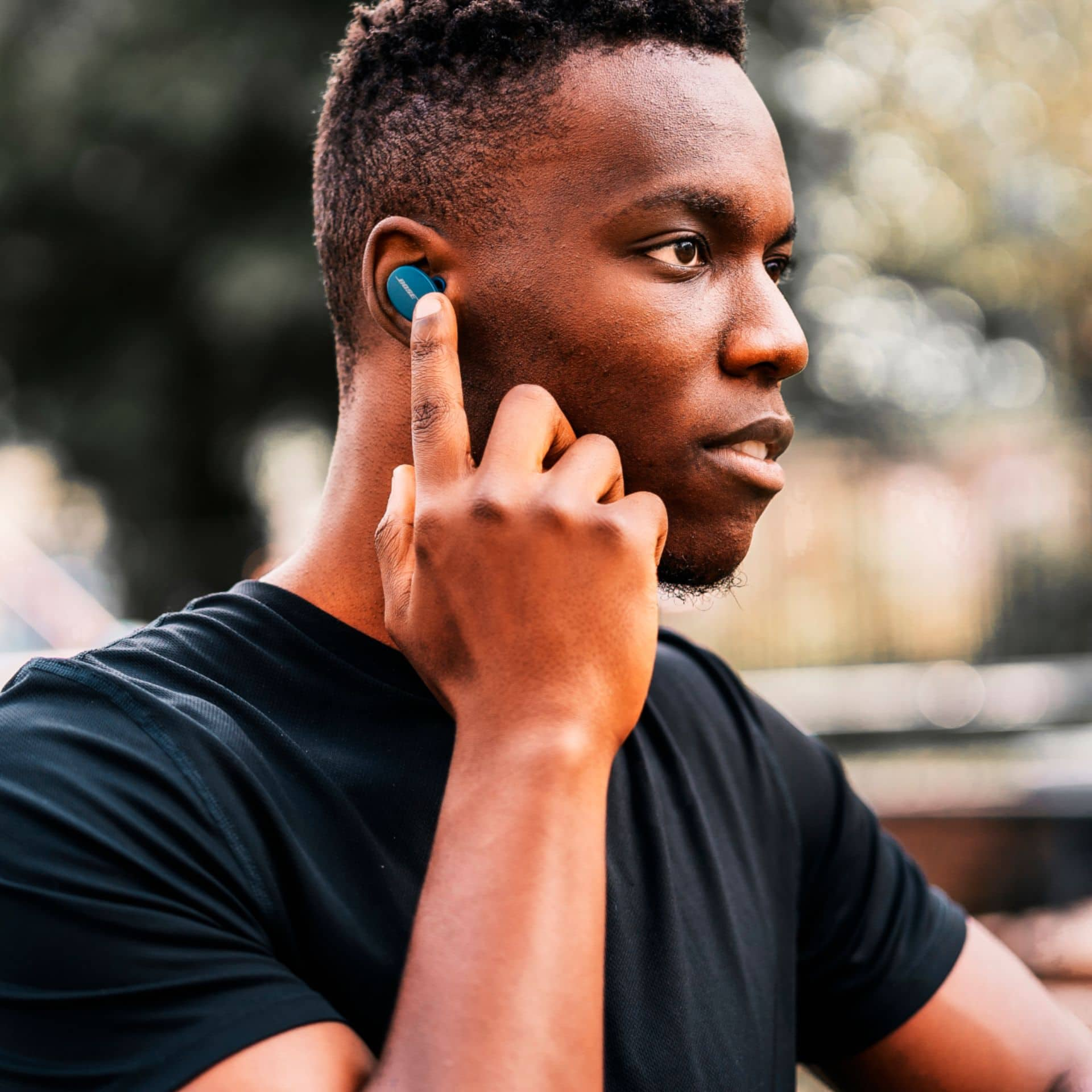 ecouteur sans fil earbuds bleu bose