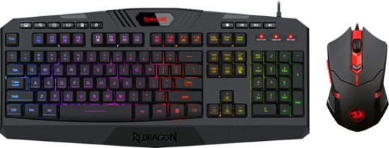 Redragon S101 3 Wired Gaming Keyboard And Optical Mouse Gaming Bundle With Back Lighting Black S101 3 Best Buy