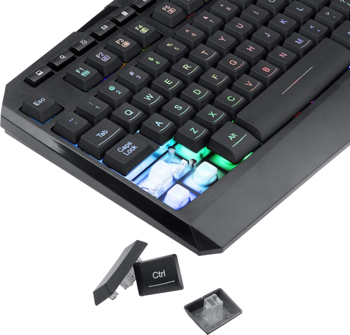 Alt View 16. REDRAGON - S101-3 Full-size Wired Gaming Keyboard and Optical Mouse Gaming Bundle with Back Lighting - Black.