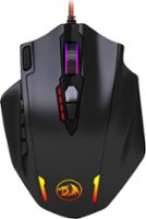 REDRAGON - M908 Impact Wired Laser Gaming Mouse with RGB Lighting - Black - Front_Zoom