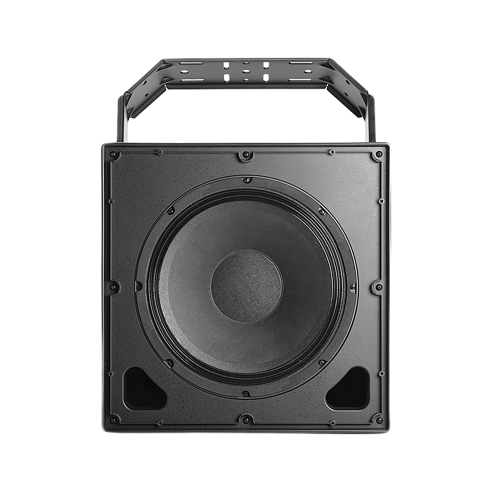 Left View: JBL - All-Weather Coaxial Speaker 12” 2-way, Black, 1PC - Black