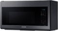 Alt View Zoom 12. Samsung - 1.7 cu. ft. Over-the-Range Convection Microwave with WiFi - Black stainless steel.