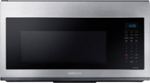 Samsung - 1.7 cu. ft. Over-the-Range Convection Microwave with WiFi - Stainless Steel - Front_Zoom