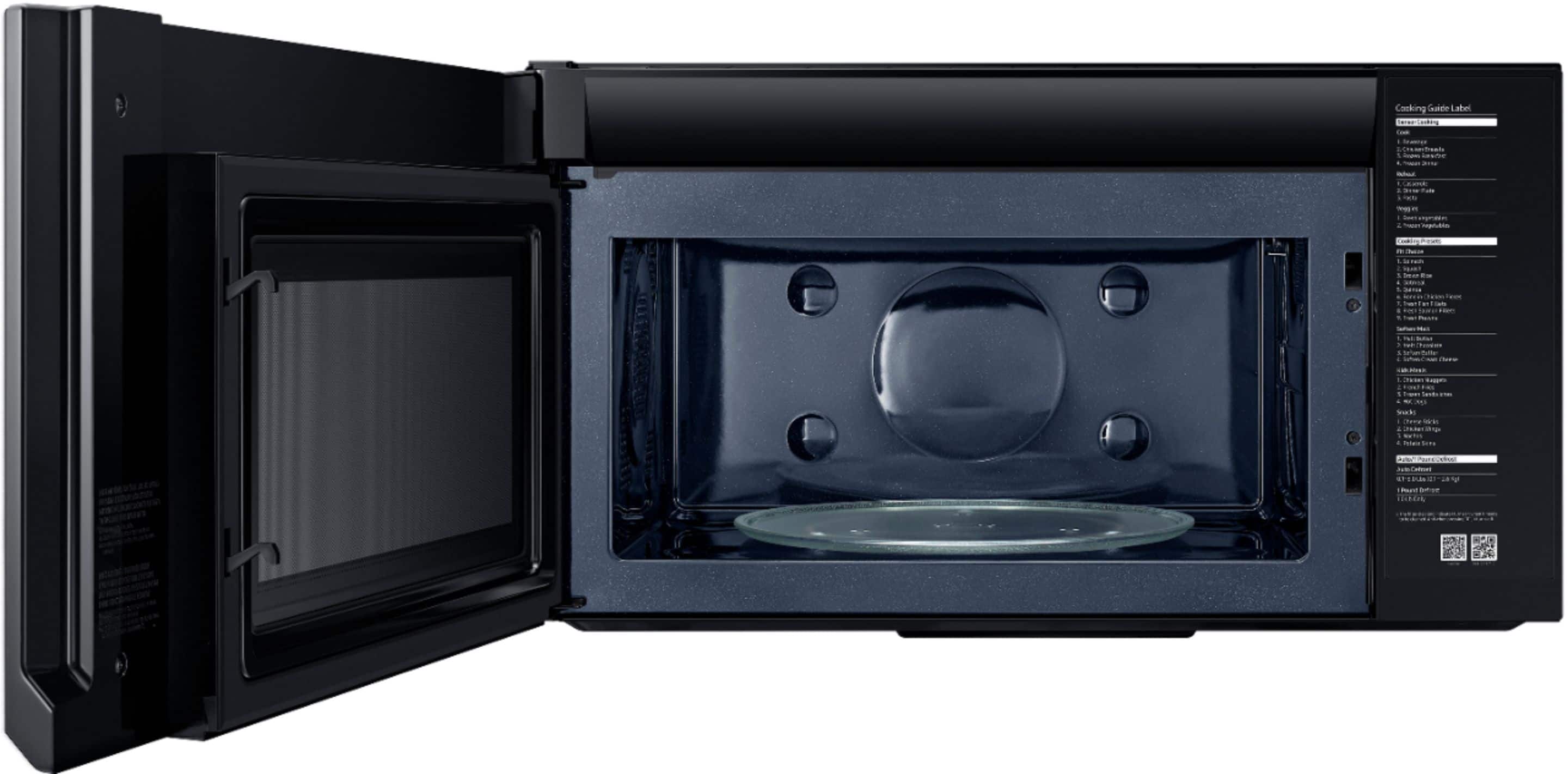 Alt View 11. Samsung - 1.7 cu. ft. Over-the-Range Convection Microwave with WiFi - Stainless Steel.