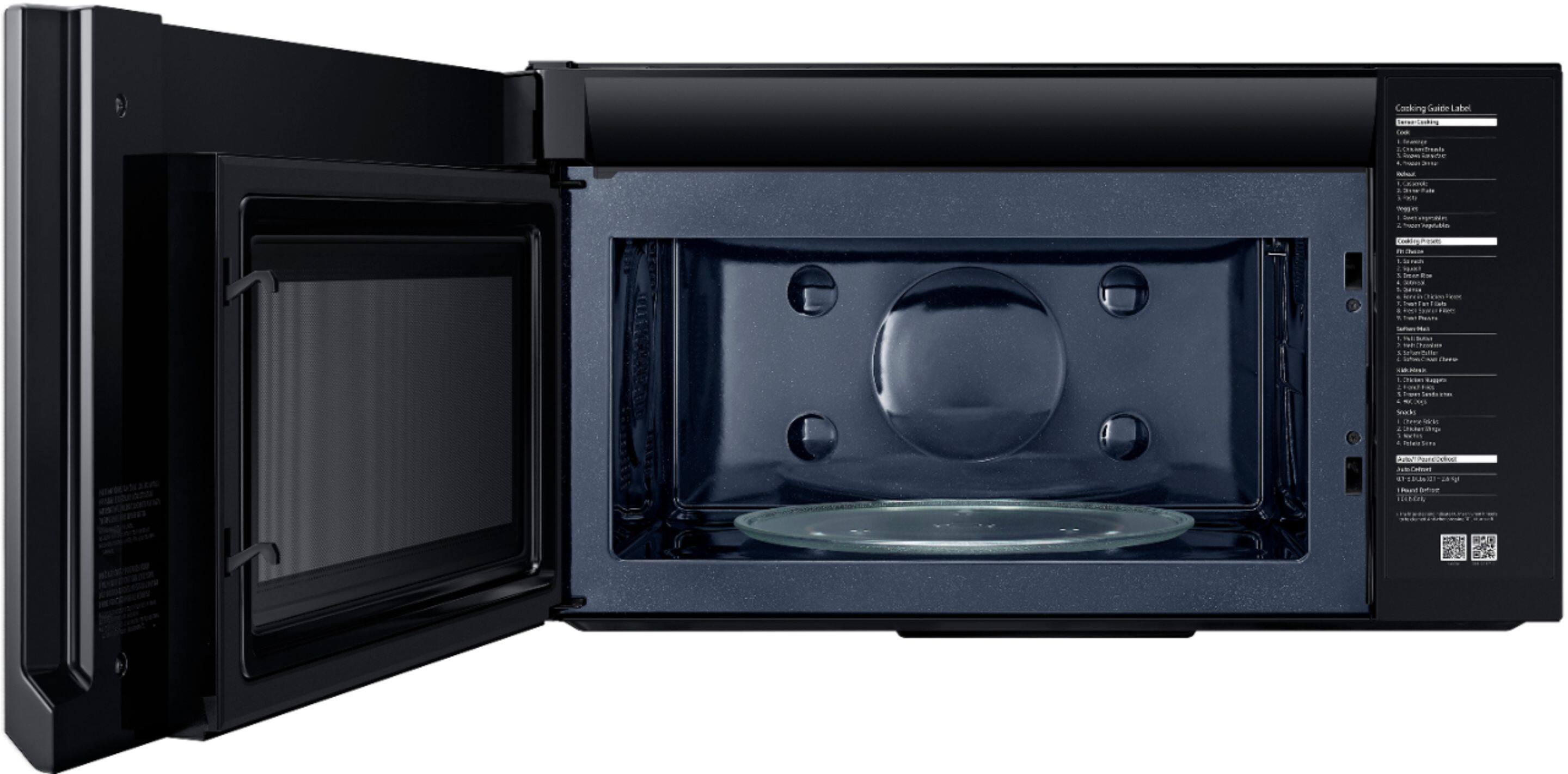 Alt View 11. Samsung - 1.7 cu. ft. Over-the-Range Convection Microwave with WiFi - Stainless Steel.