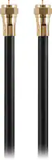 Front. Rocketfish™ - 6' Indoor/Outdoor RG6 Coaxial Cable - Black.
