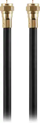 Rocketfish™ - 6' Indoor/Outdoor RG6 Coaxial Cable - Black