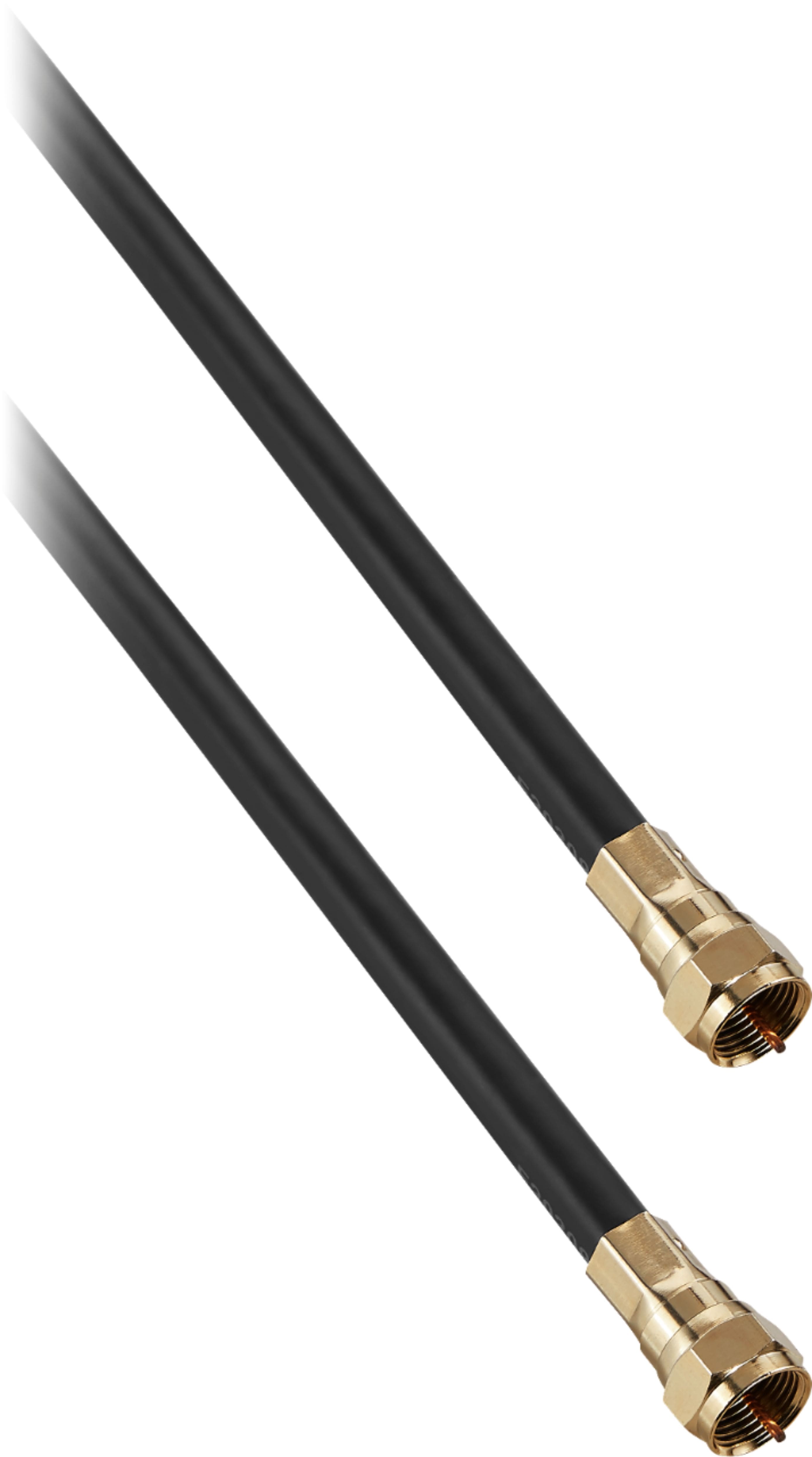 Alt View 11. Rocketfish™ - 6' Indoor/Outdoor RG6 Coaxial Cable - Black.