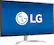 Angle. LG - 32” UHD (3840 x 2160) HDR Monitor with AMD FreeSync - (DisplayPort, HDMI) - White.