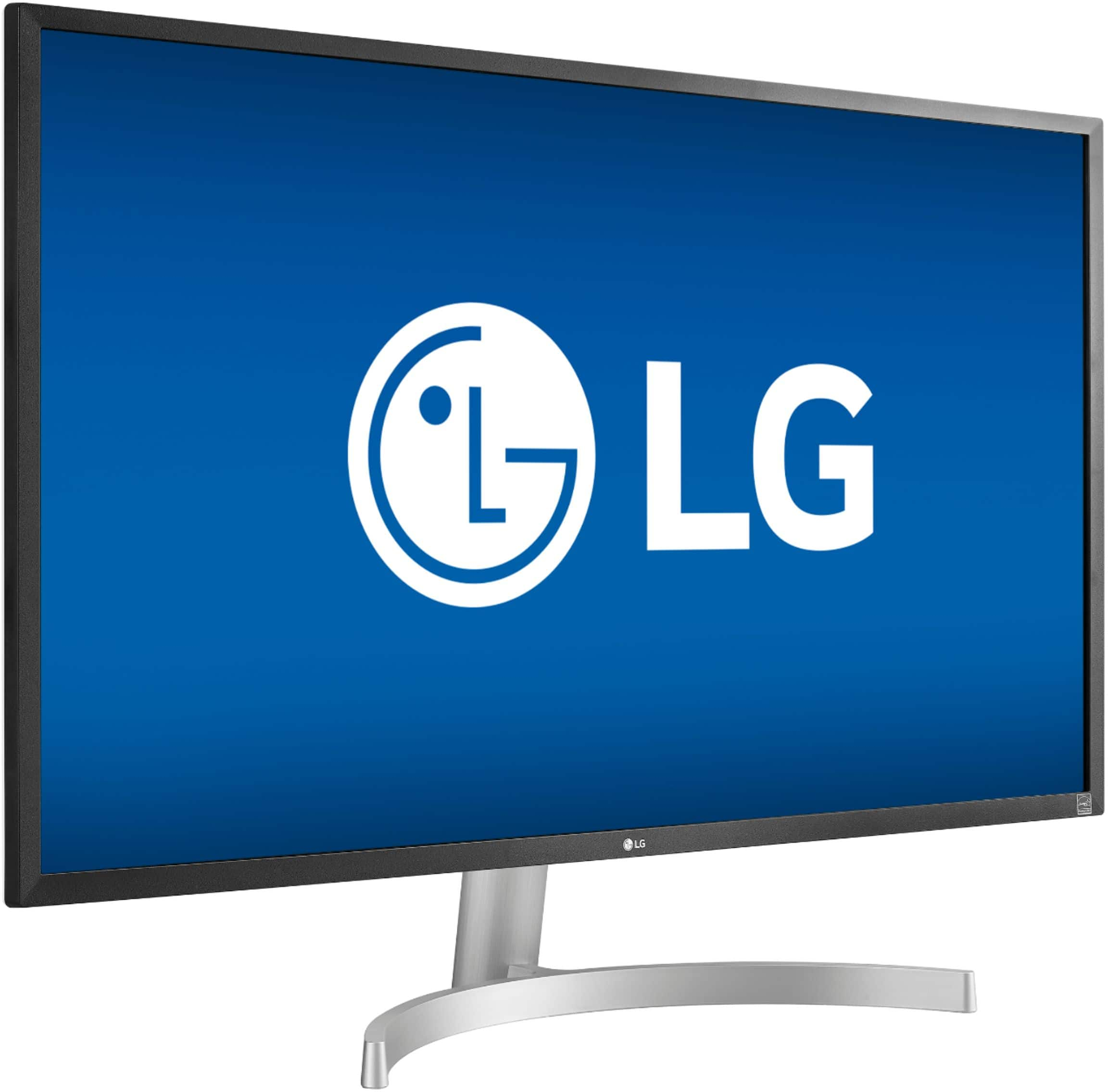 LG 32UN650-W 32 (31.5 Viewable) UHD 3840 x 2160 (4K) 5 ms (GTG) 60 Hz  HDMI, DisplayPort AMD FreeSync Built-in Speakers IPS HDR Monitor with  FreeSync 