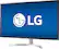 Left. LG - 32” UHD (3840 x 2160) HDR Monitor with AMD FreeSync - (DisplayPort, HDMI) - White.