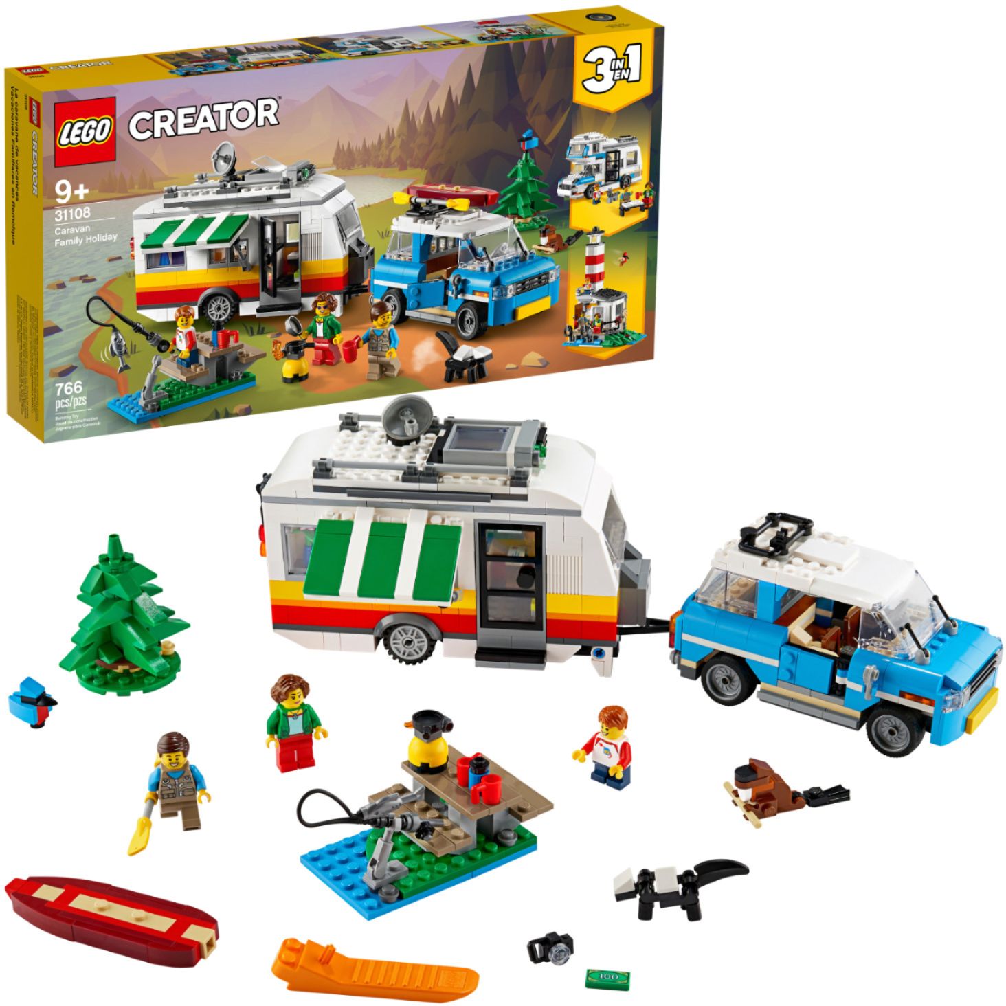 LEGO Creator in 1 Caravan Holiday 31108 - Best Buy