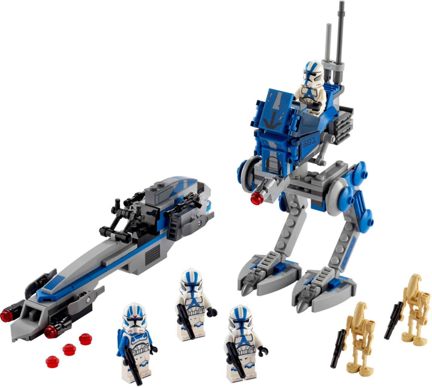 LEGO Star Wars Free Shipping! 501st Legion CLONE SPEEDER BIKE ONLY 75280 