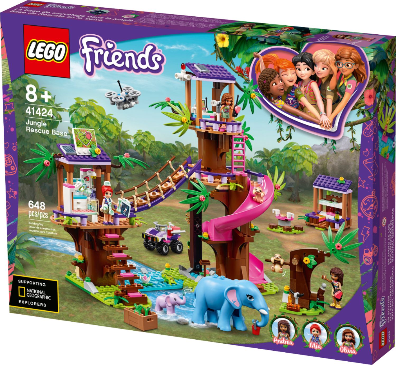 LEGO Friends Jungle Rescue Base 41424 6289211 - Best Buy