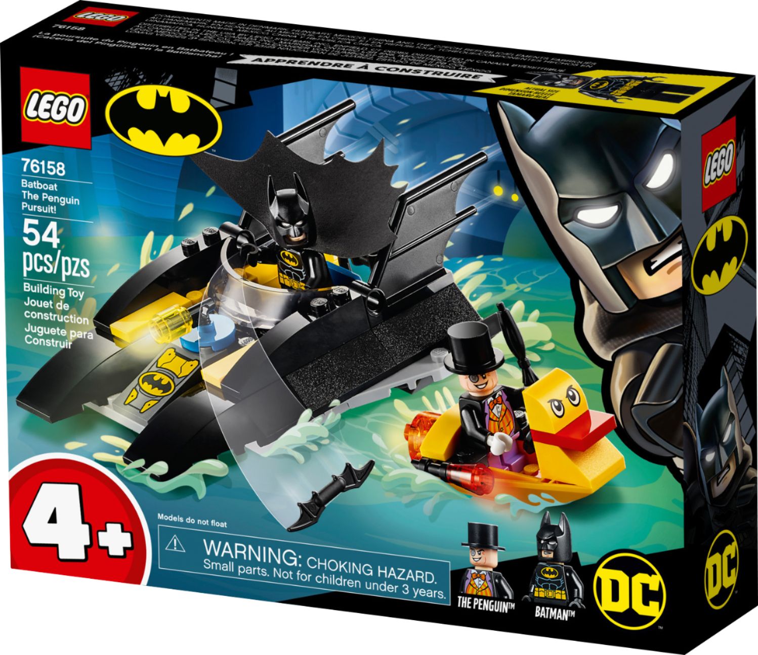 NEW IN BOX! 76158 New LEGO DC Batman Batboat The Penguin Pursuit 