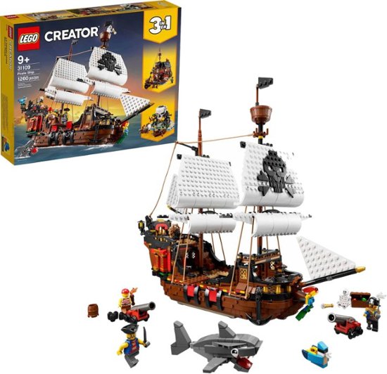 Front Zoom. LEGO - Creator 3 in 1 Pirate Ship 31109.