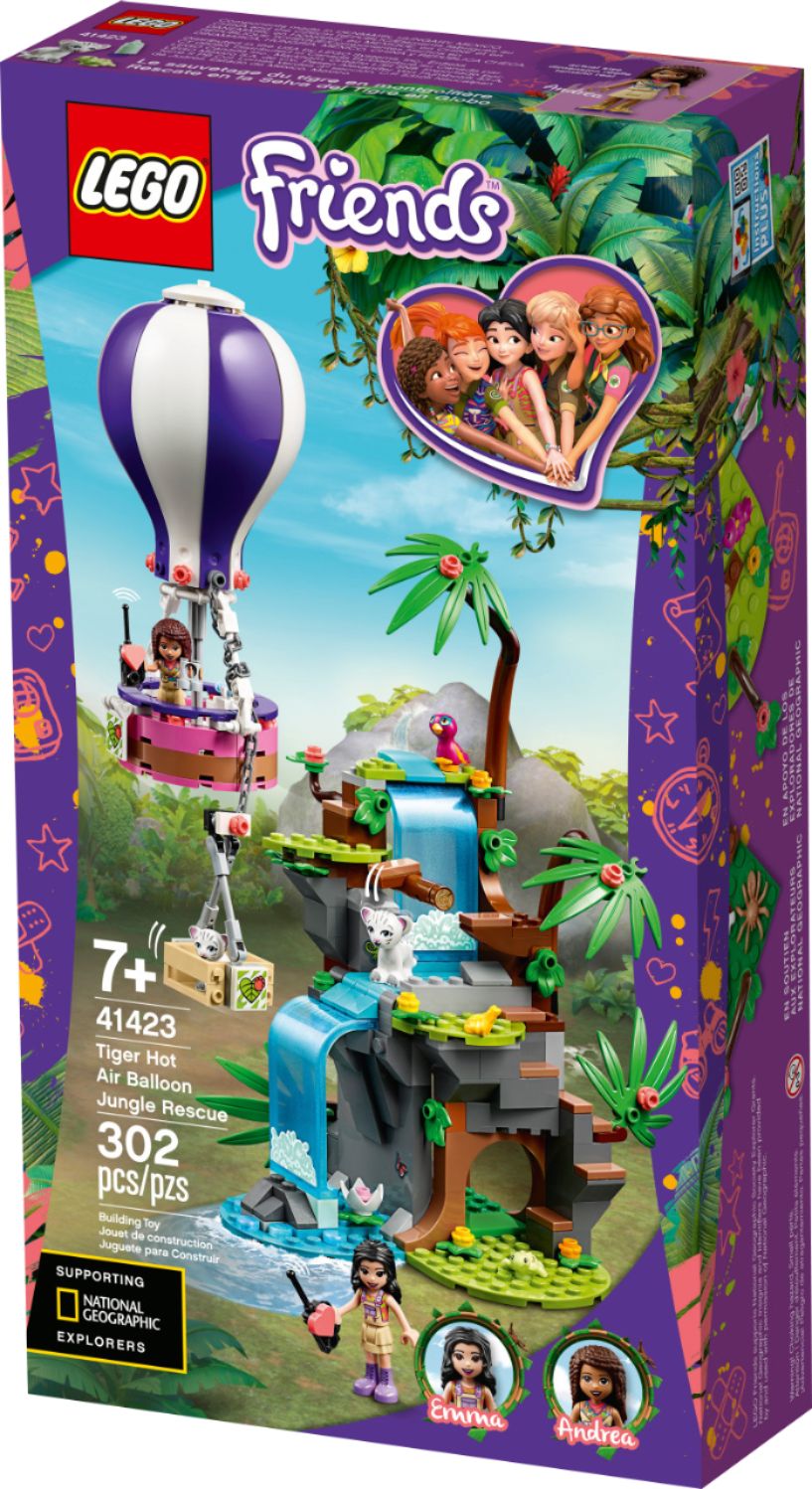 Best Buy: LEGO Friends Tiger Hot Air Balloon Jungle Rescue 41423 6289209