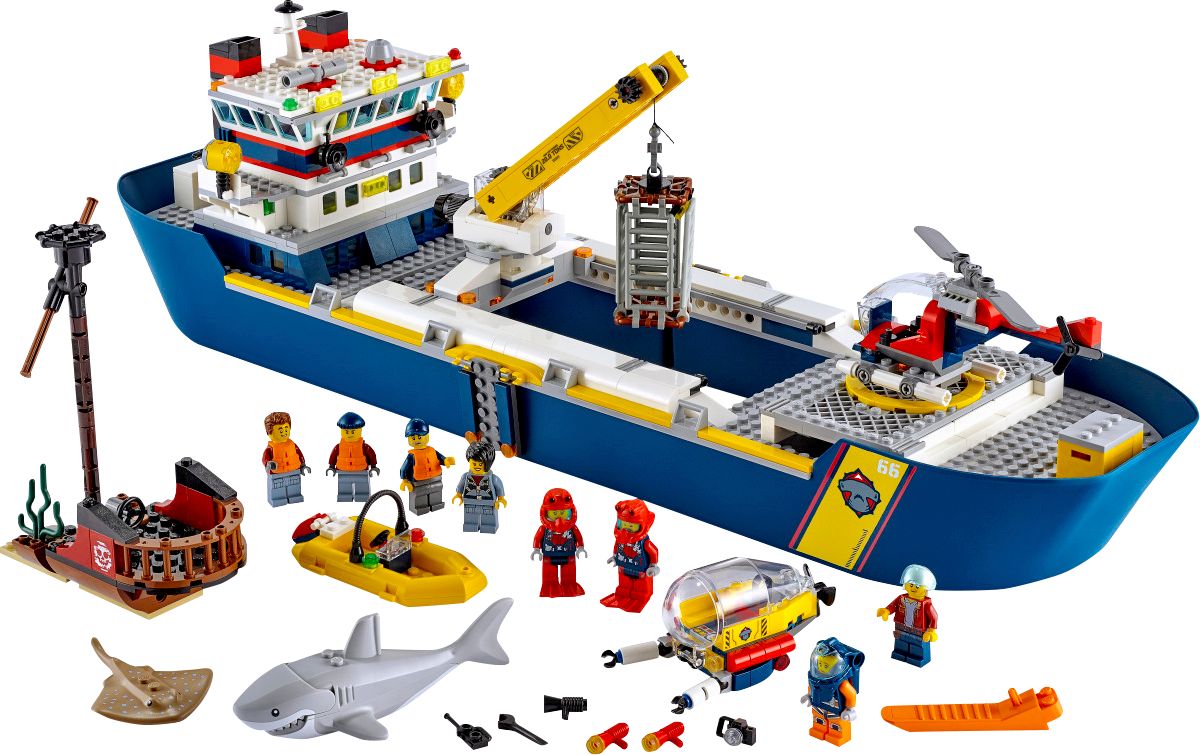 LEGO City Oceans Ocean Exploration Ship 60266 6288865 - Best Buy