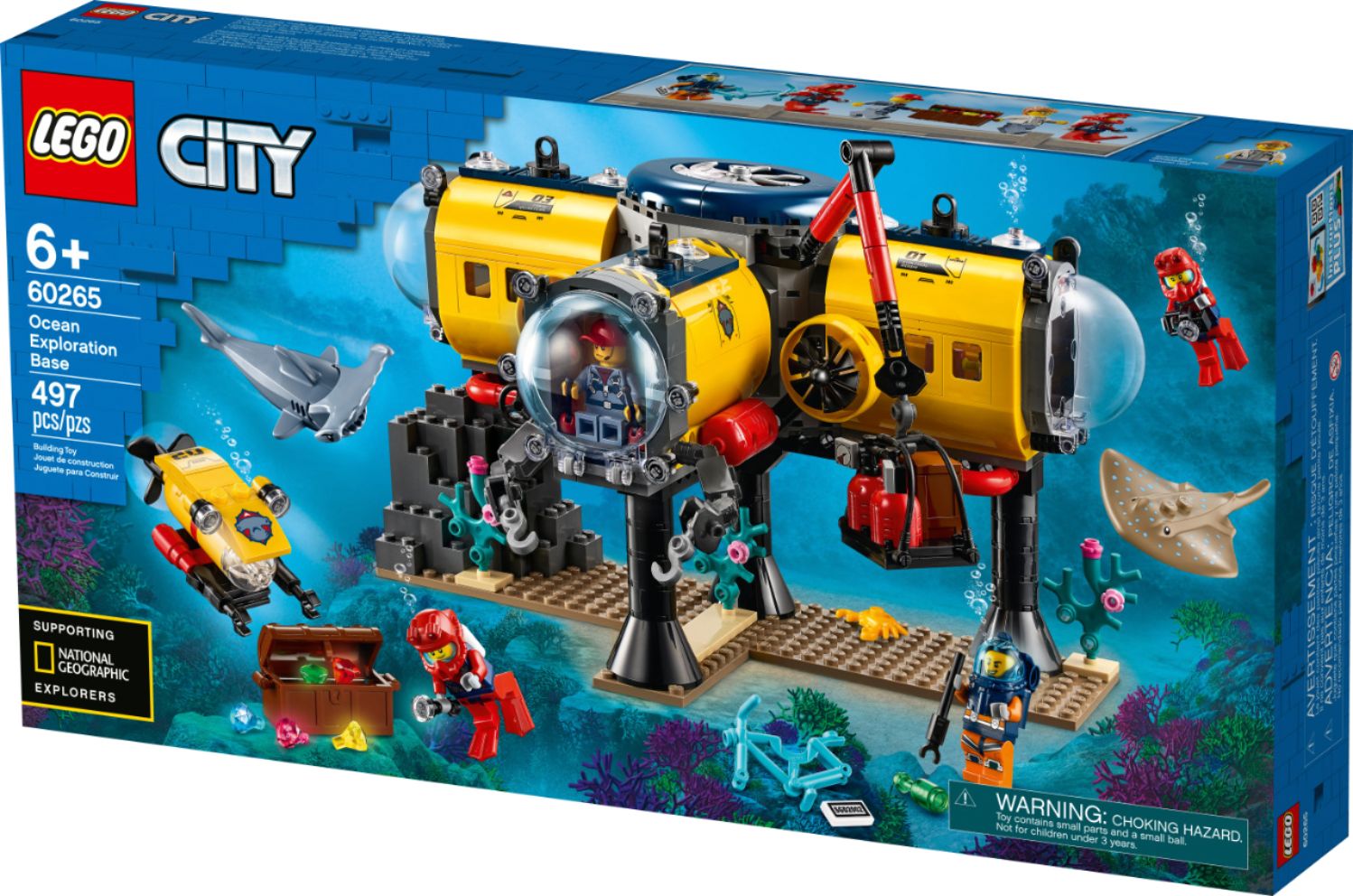 LEGO City Oceans Ocean Exploration Base 60265 6288863 - Best Buy