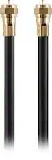 Front. Rocketfish™ - 25' Indoor/Outdoor RG6 Coaxial Cable - Black.