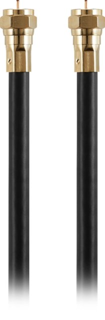 Front. Rocketfish™ - 25' Indoor/Outdoor RG6 Coaxial Cable - Black.