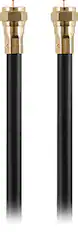 Front. Rocketfish™ - 50' Indoor/Outdoor RG6 Coaxial Cable - Black.