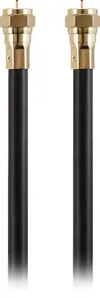 Front. Rocketfish™ - 50' Indoor/Outdoor RG6 Coaxial Cable - Black.