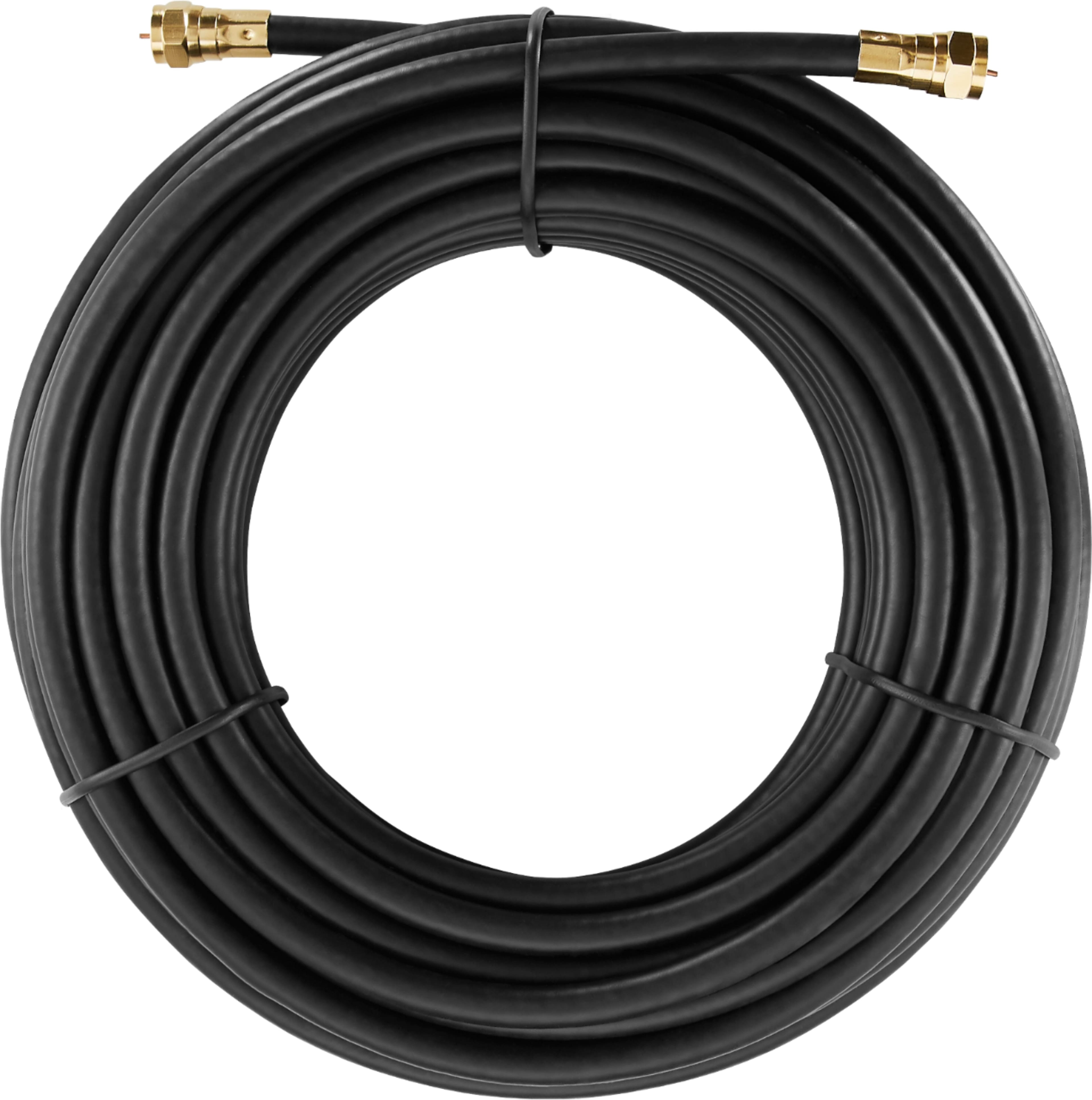 Alt View 1. Rocketfish™ - 50' Indoor/Outdoor RG6 Coaxial Cable - Black.