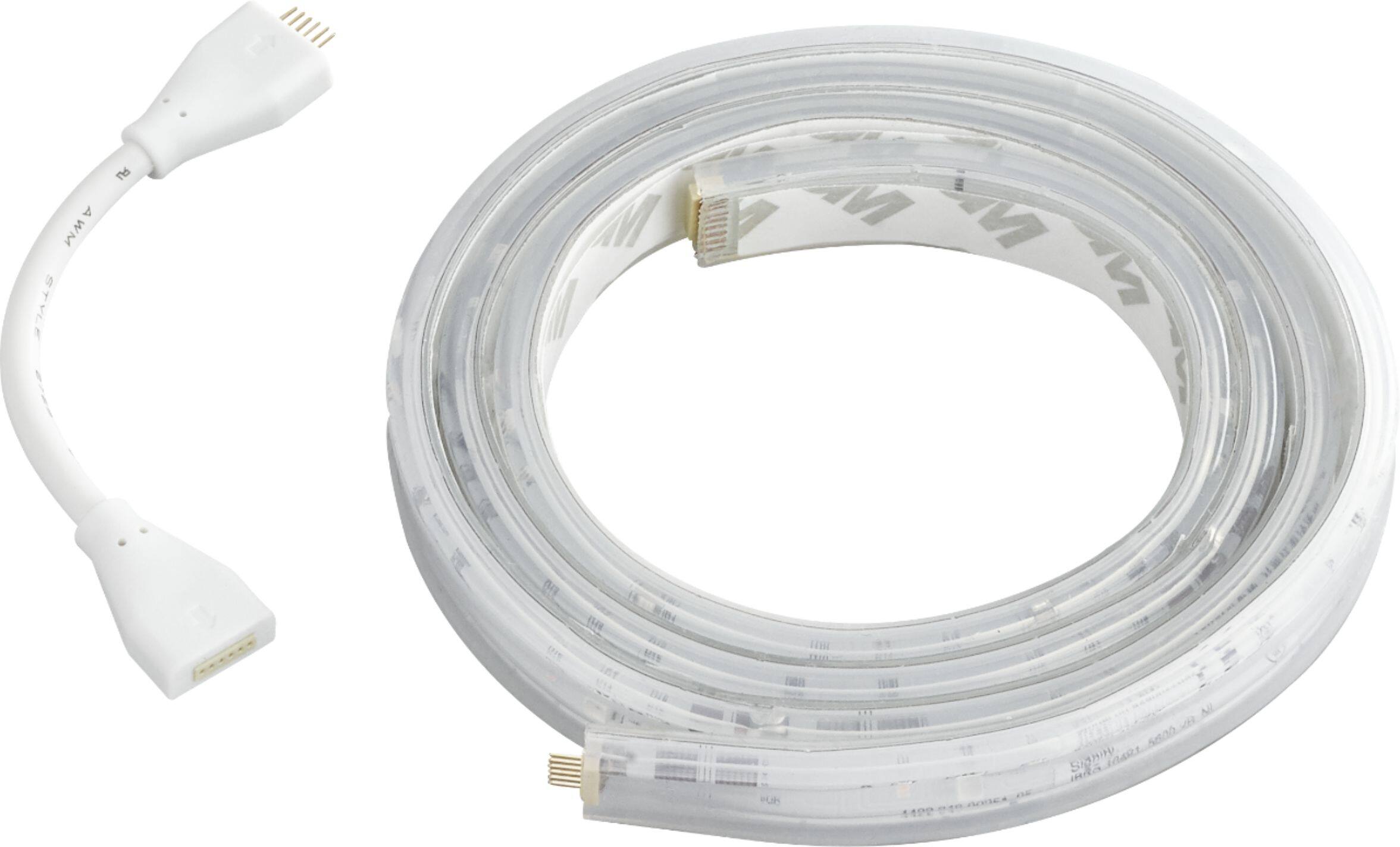 Angle. Philips - Hue Bluetooth Lightstrip Plus 40-inch Extension - White and Color.