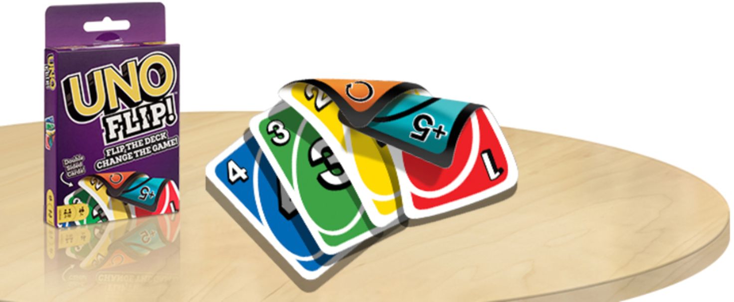 New UNO Flip Card Game By Mattel Games Flip The Deck Double Sided Cards  Sealed 887961751062