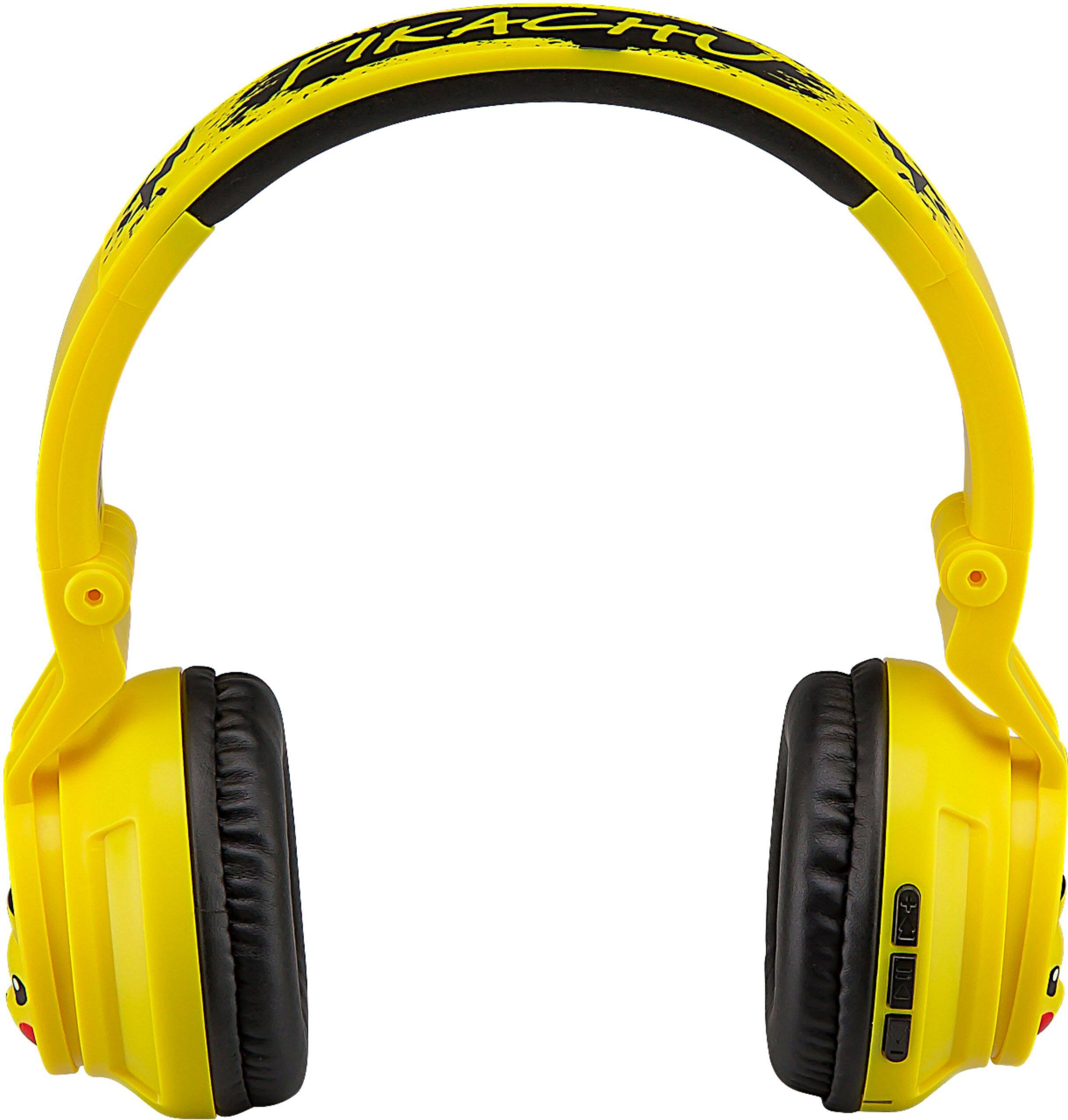 Alt View 11. KIDdesigns - eKids Pokemon Pikachu Wireless Over the Ear Headphones - yellow.