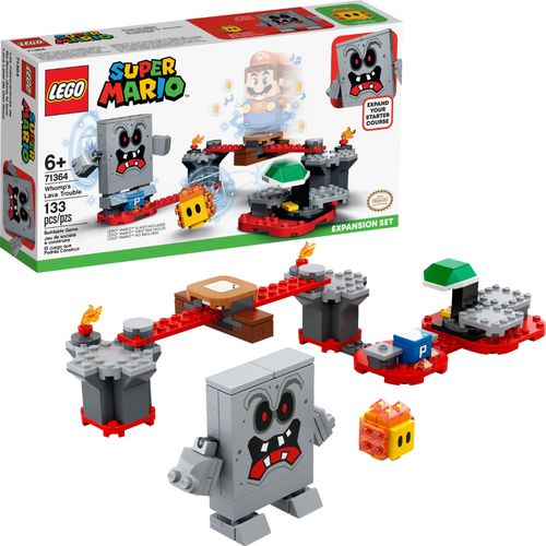 LEGO Super Mario Whomp's Lava Trouble Expansion Set Building Toy for Creative Kids 71364