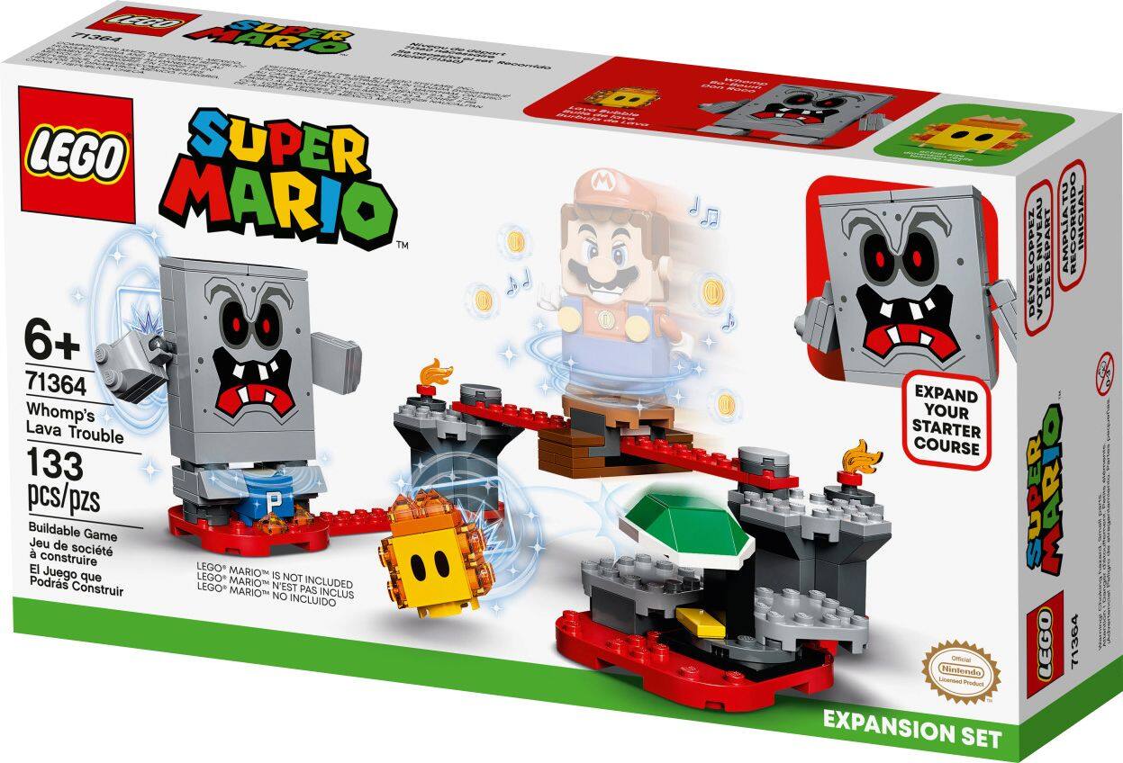 Left. LEGO - Super Mario Whomp's Lava Trouble Expansion Set 71364.