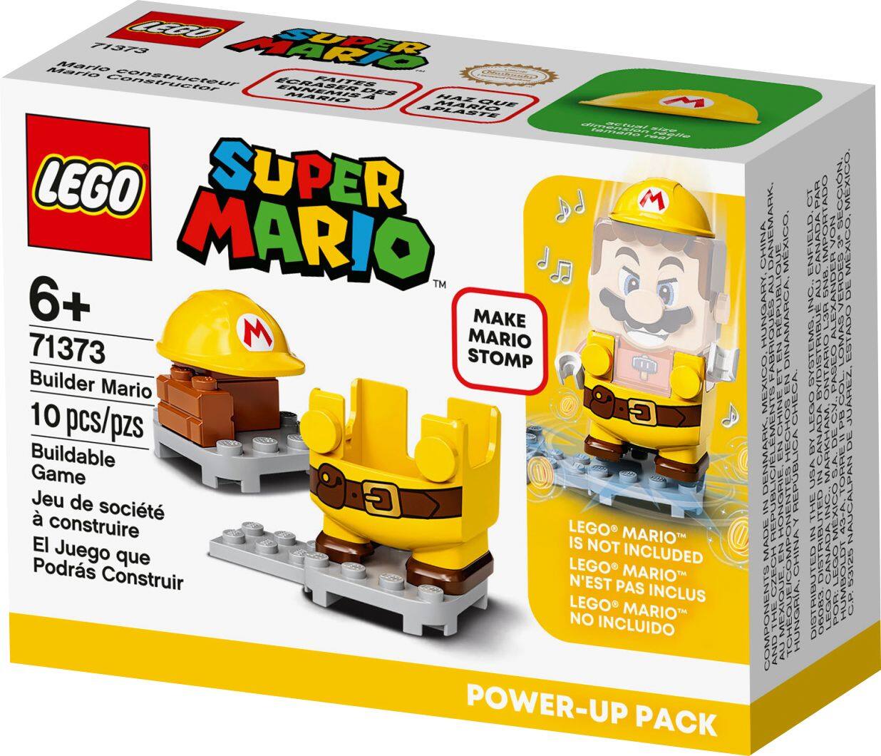 Left. LEGO - Super Mario Builder Mario Power-Up Pack 71373.